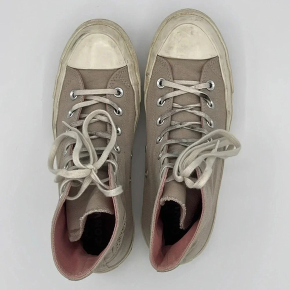 Converse Chuck Taylor All Star Lift Ripple High Tops, beige - Picture 2 of 11